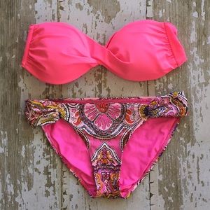H&M bikini top sz 10 bottoms by Aerie size Med